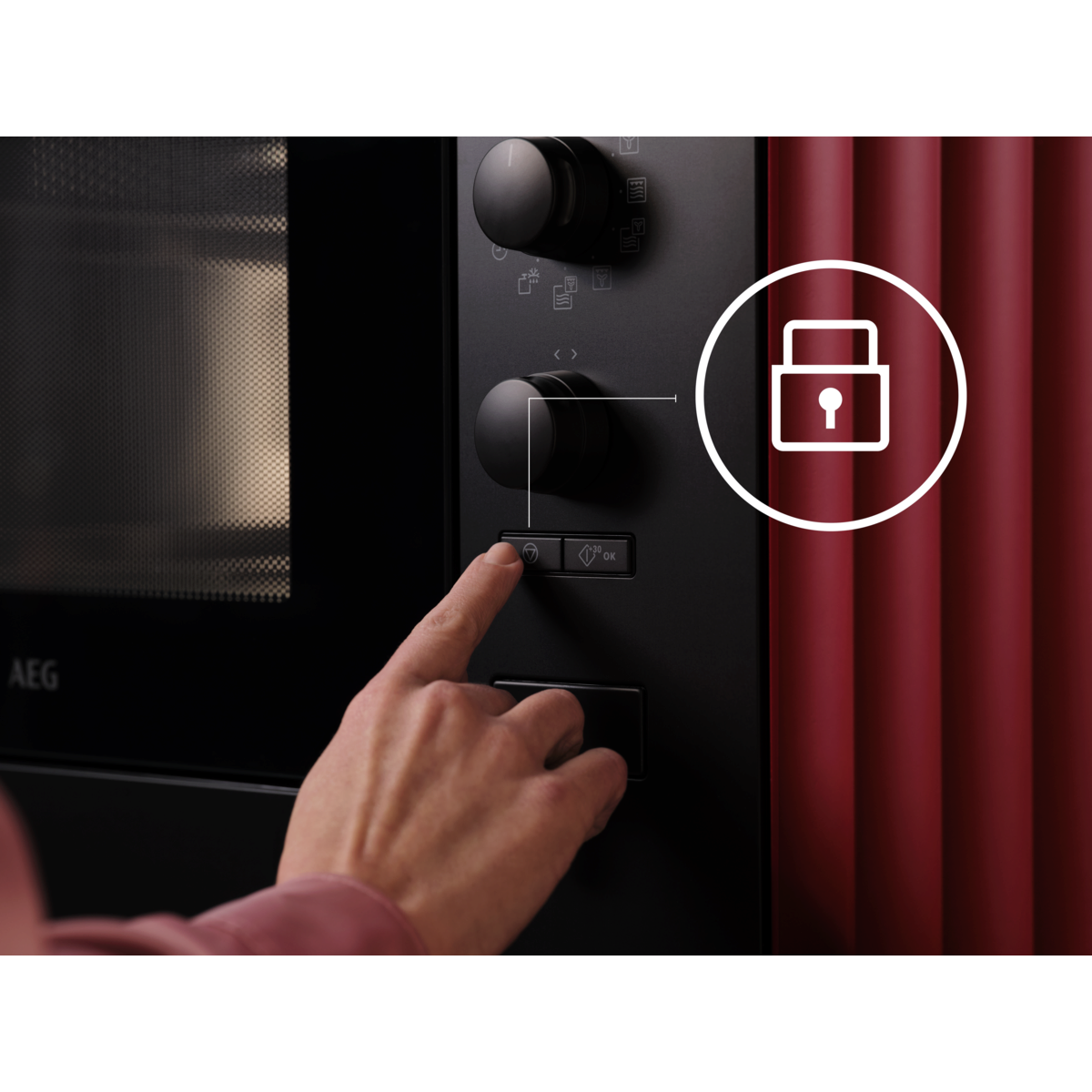 Cuptor cu microunde incorporabil AEG OS5MG20EB, 20 l, Putere microunda 800 W, Putere grill 1000 W,Afisaj digital, Timer electronic [3]