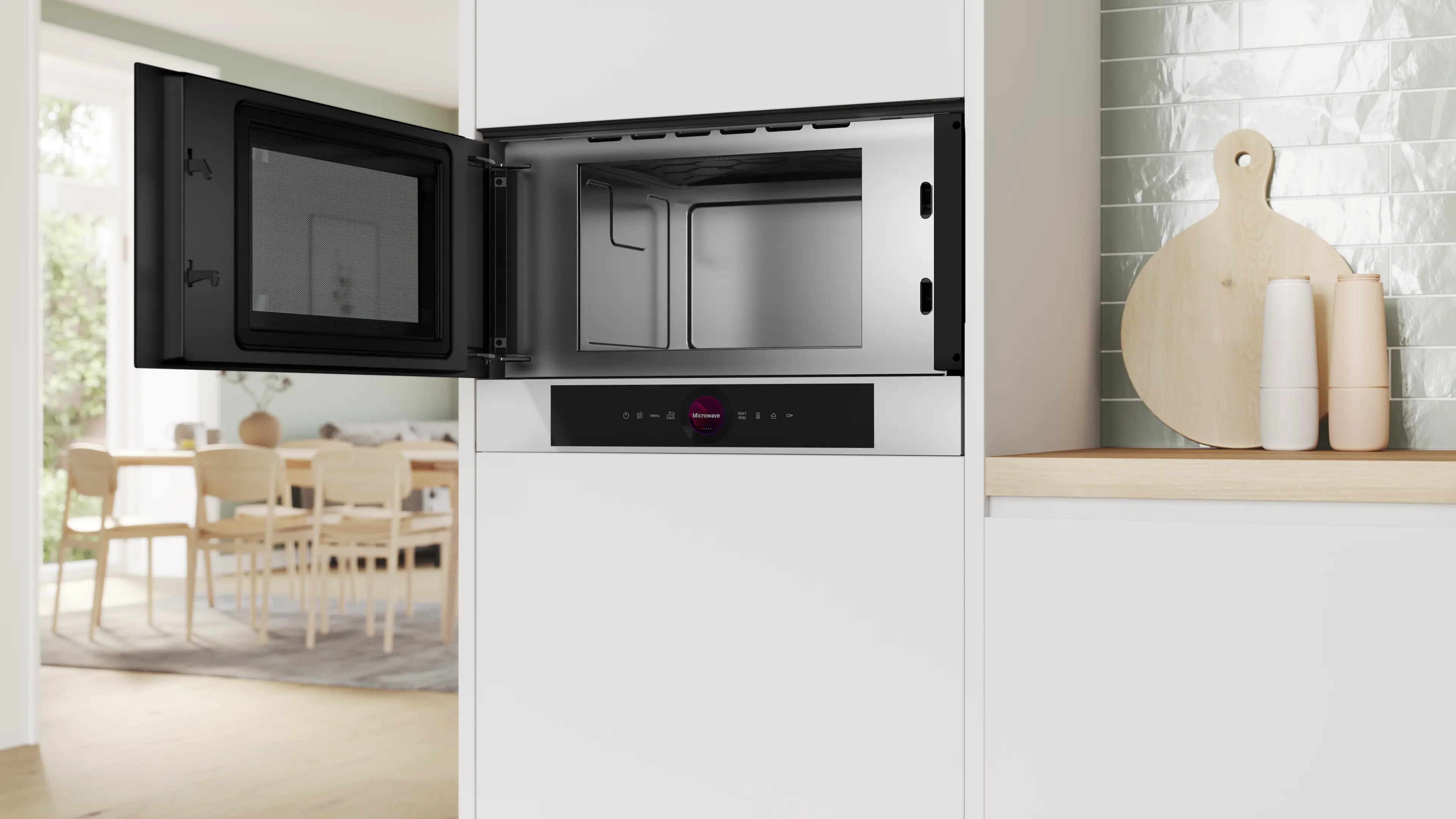 Cuptor cu microunde încorporabil, Bosch Seria 8, Alb [4]