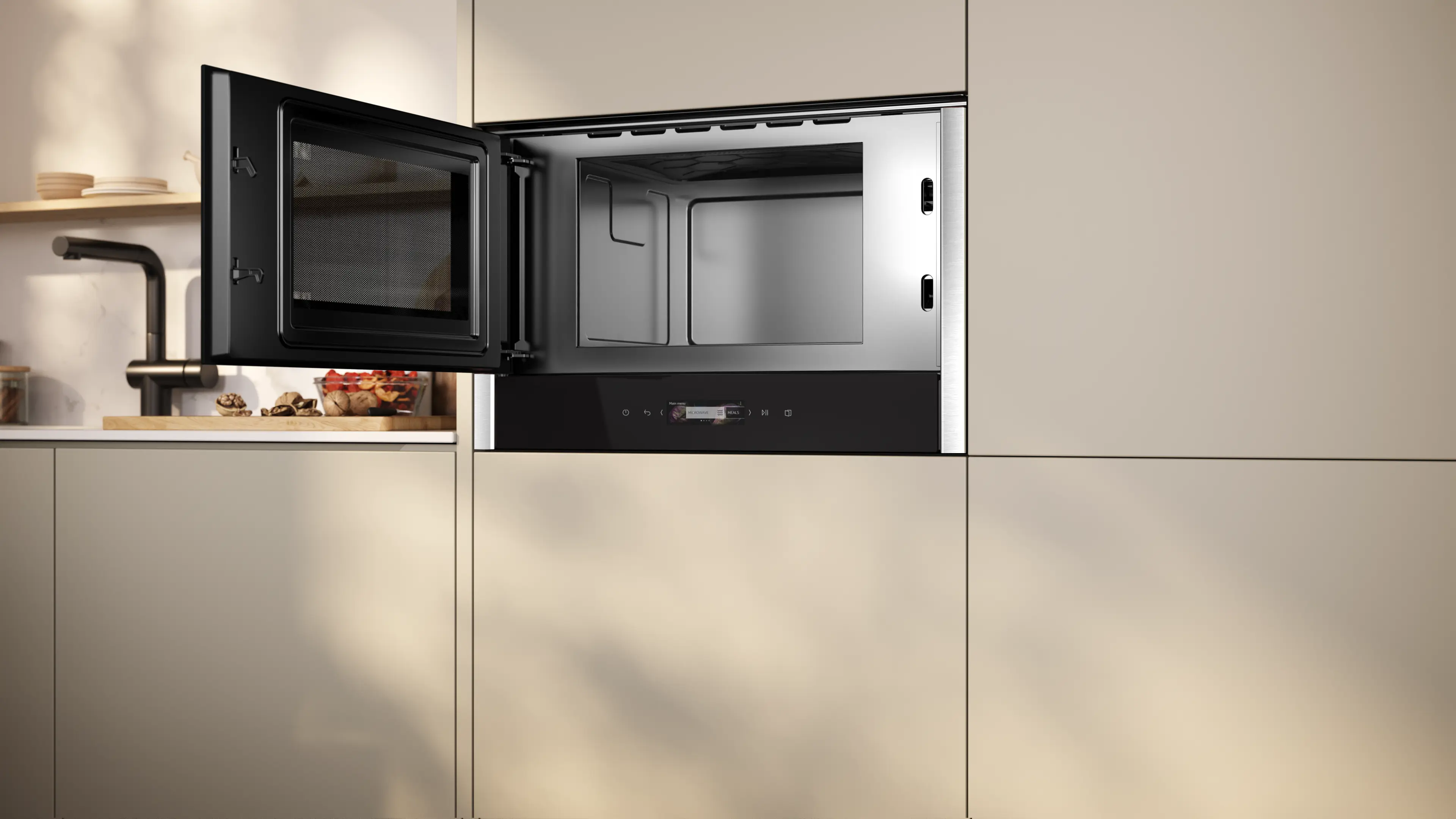 Cuptor cu microunde incorporabil NEFF NL4WR21N1 N70, 21 L, 900 W, TFT Touch, inox [4]