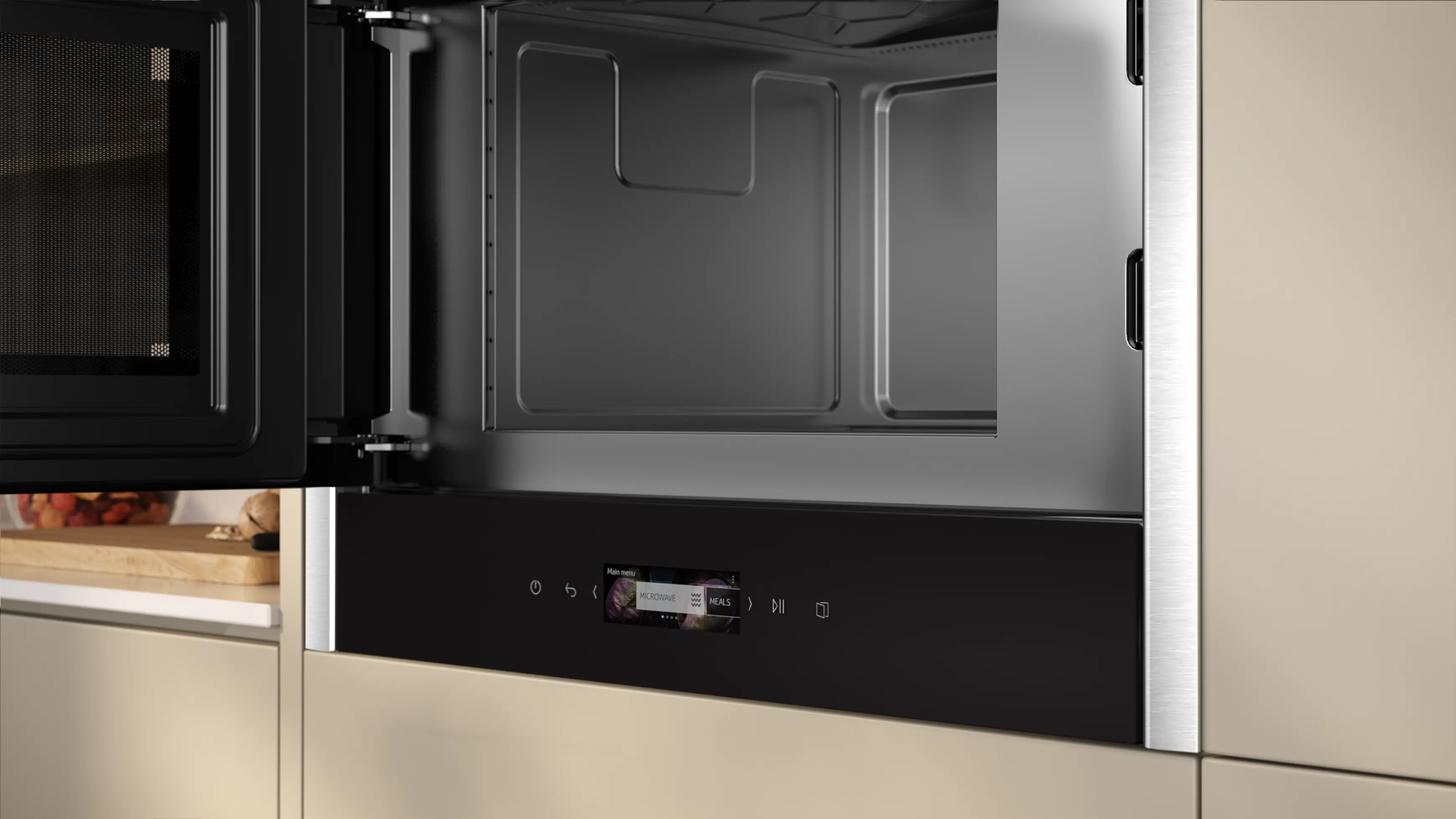 Cuptor cu microunde incorporabil NEFF NL4WR21N1 N70, 21 L, 900 W, TFT Touch, inox [2]