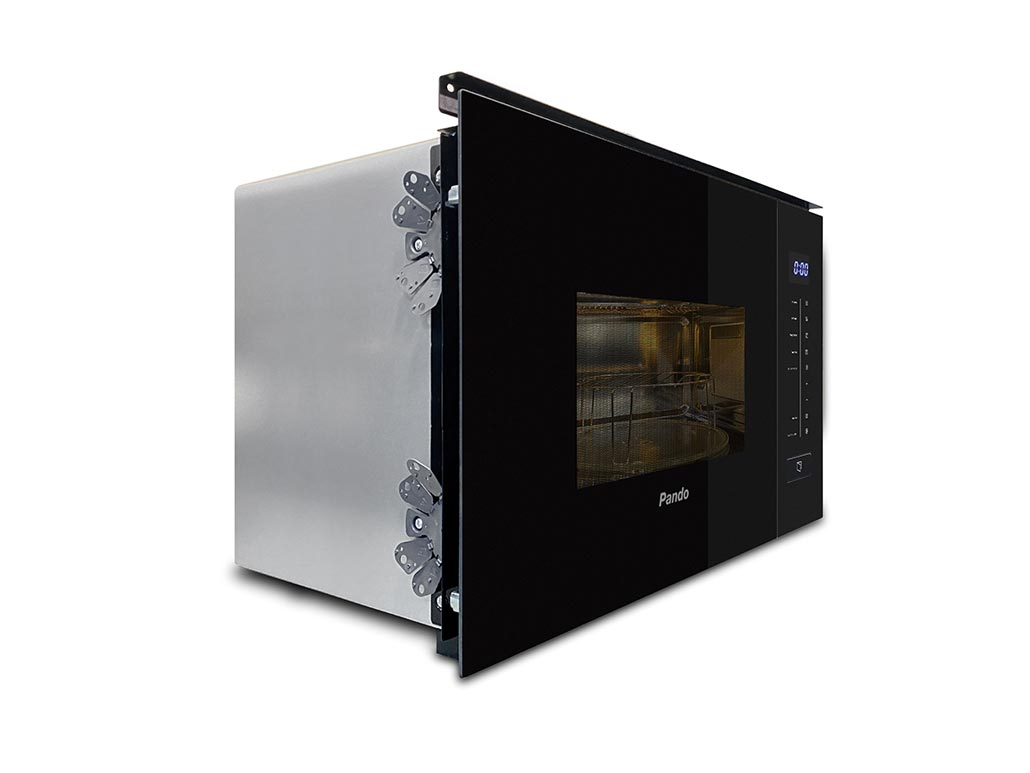Cuptor cu microunde incorporabil Pando PHM-852, 20 l, 900 W, grill 1000 W, Touch Control, sticlă neagră, Gama TOP [3]