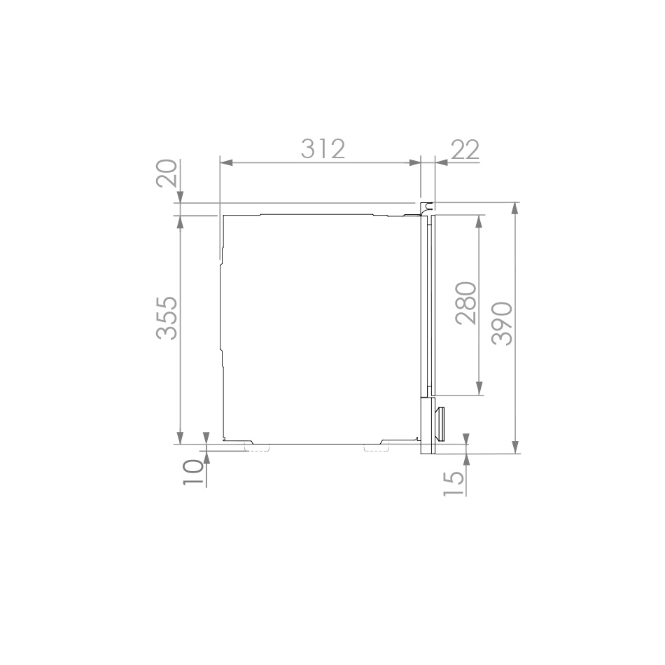 Cuptor cu microunde incorporabil Pando PHM-950, 22 l, grill 1200 W, fără platou rotativ, Auto Chef, Gama Premium [7]