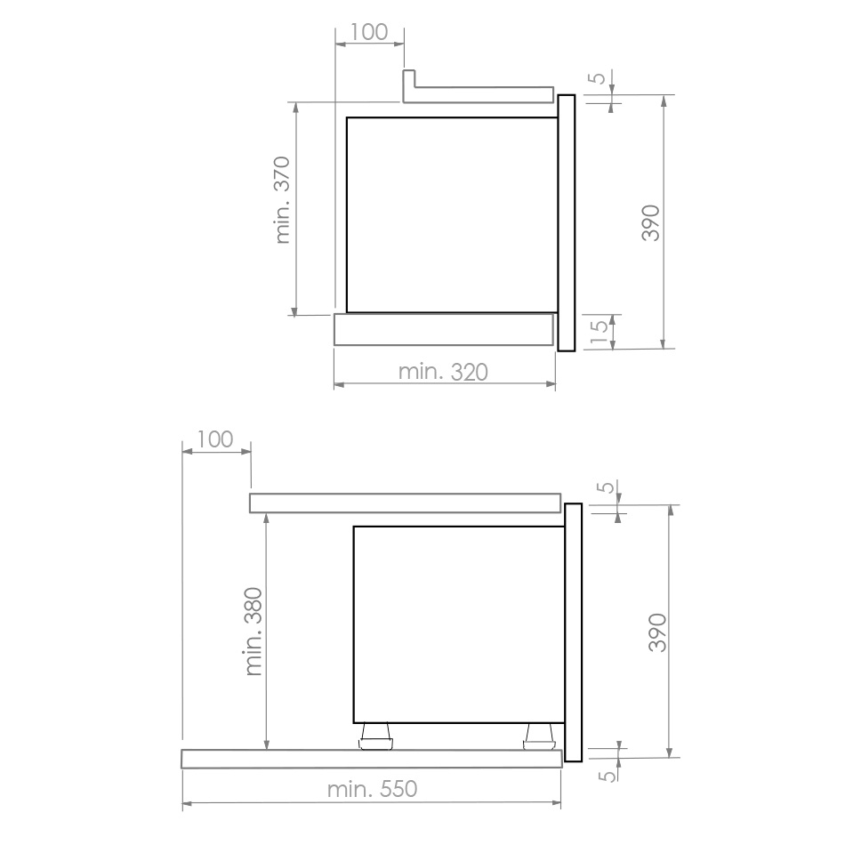 Cuptor cu microunde incorporabil Pando PHM-950, 22 l, grill 1200 W, fără platou rotativ, Auto Chef, Gama Premium [8]