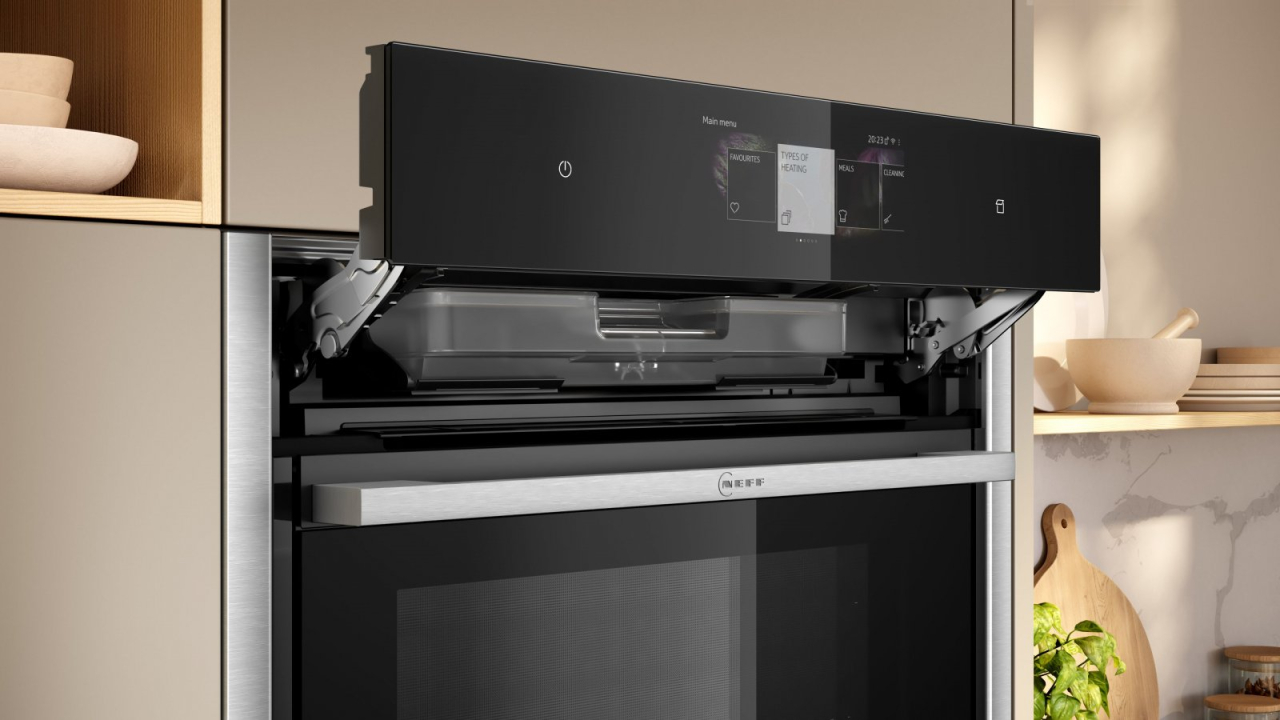 Cuptor electric incorporabil Neff B64VT73N0, Vario Steam, Pirolitic, 71 l, 60 cm, TFT Touch, Home Connect, Slide & Hide [3]