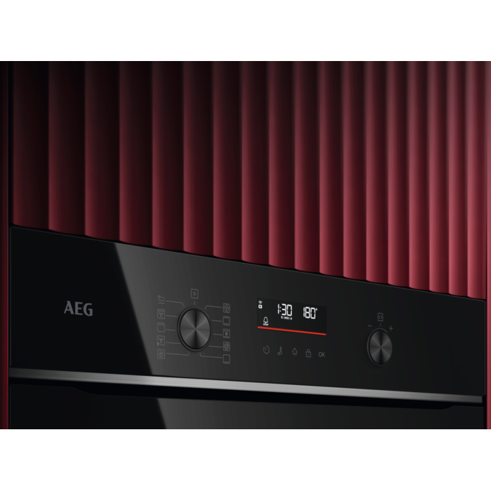 Cuptor incorporabil AEG TU5PB431SB, Electric, 72 l, Conectivitate WI-FI, Autocuratare pirolitica - 3 moduri, 45 de programe predefinite, Afisaj digital, Grill, Ghidaj telescopic pe 1 nivel, Senzor gat [3]