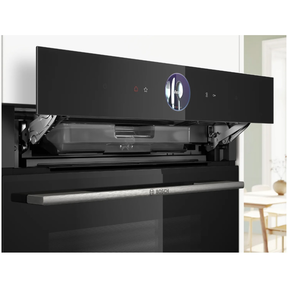 Cuptor incorporabil Bosch Seria 8 HRG7361B1, Electric, 71 l, Multifunctional, 20 functii , Added Steam, Autocuratare EcoClean Direct, Grill, Air Fry, Home Connect, Clasa A+ [4]