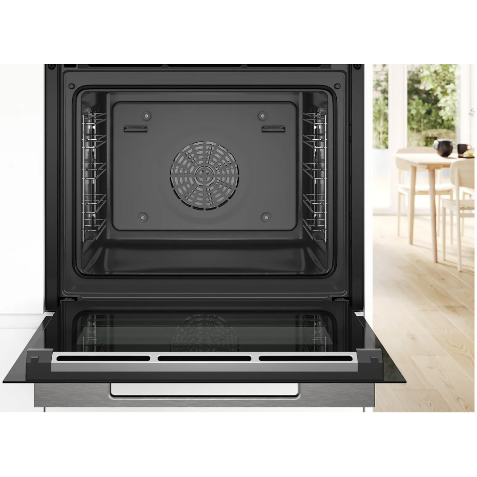 Cuptor incorporabil Bosch Seria 8 HRG7361B1, Electric, 71 l, Multifunctional, 20 functii , Added Steam, Autocuratare EcoClean Direct, Grill, Air Fry, Home Connect, Clasa A+ [5]