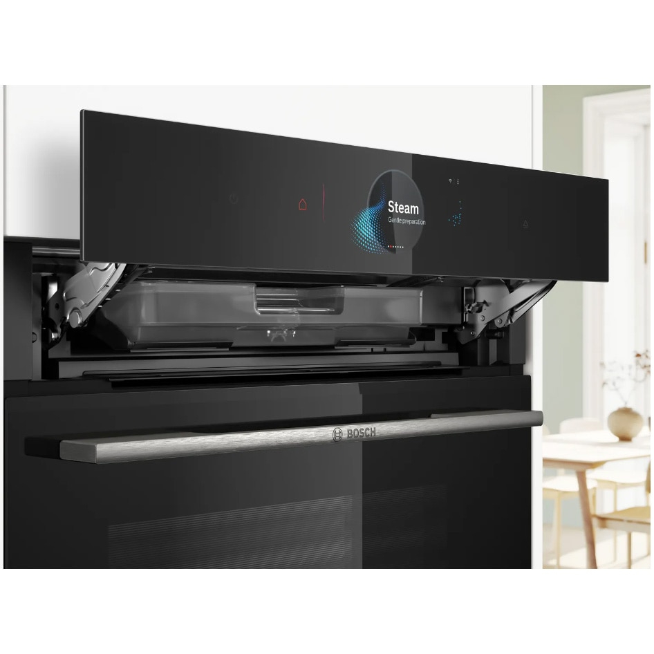 Cuptor incorporabil Bosch Seria 8 HRG7784B1, Electric, 71 l, Multifunctional, Perfect Steam, 22 functii , Autocuratare pirolitica, Grill, Air Fry, Home Connect, Clasa A+ [4]