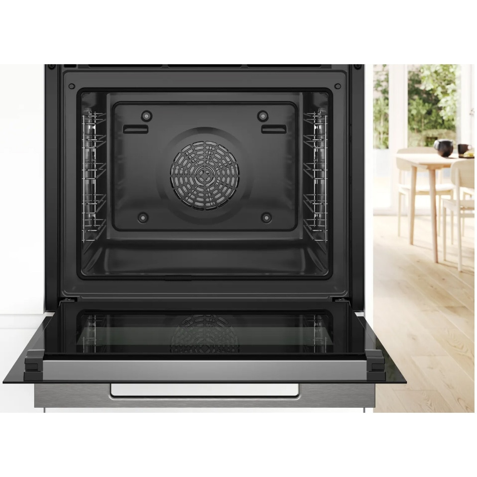 Cuptor incorporabil Bosch Seria 8 HRG7784B1, Electric, 71 l, Multifunctional, Perfect Steam, 22 functii , Autocuratare pirolitica, Grill, Air Fry, Home Connect, Clasa A+ [6]