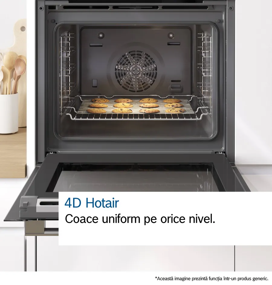 Cuptor incorporabil Bosch Seria 8, multifuncțional, 60 x 60 cm, Negru [5]
