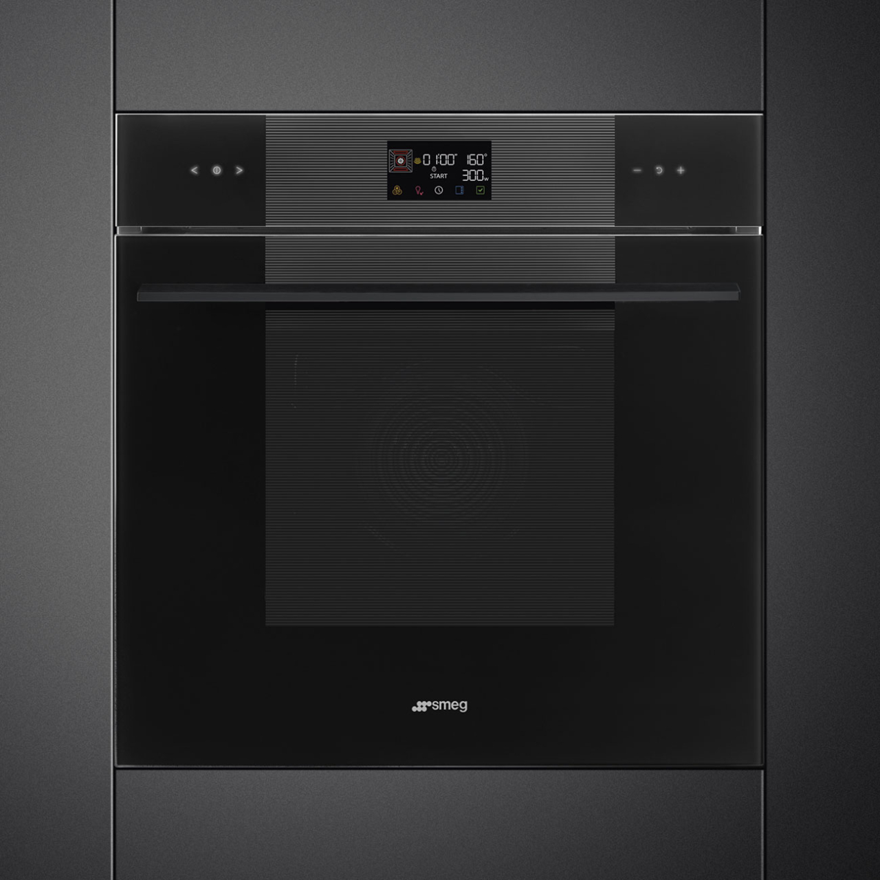 Cuptor incorporabil combinat, cu microunde Smeg, Linea Galileo SO6102M2B3, Vapor Clean, negru [2]