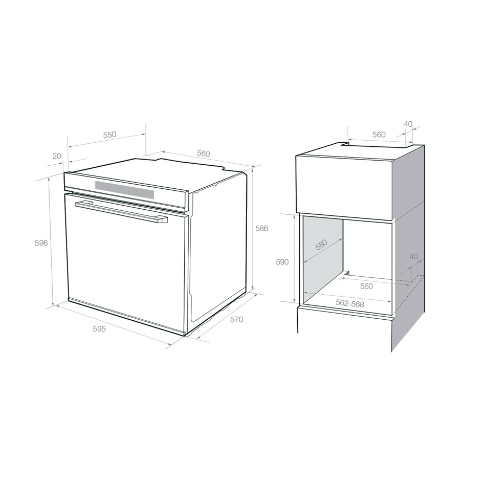 Cuptor incorporabil cu aport de abur Pando PHTV-862N, 60 cm, 72 l, sondă termică, Touch Control, Gama TOP [2]