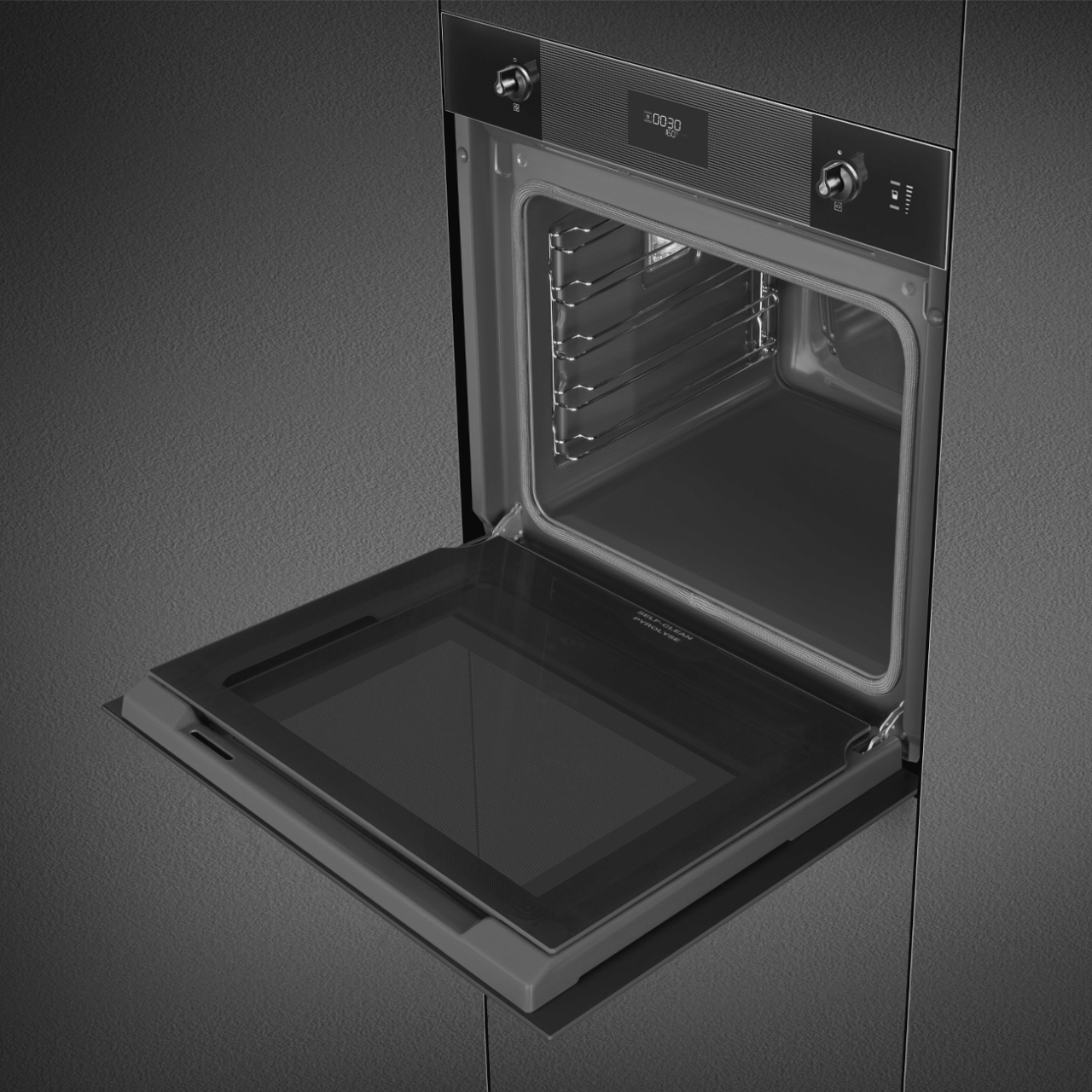 Cuptor incorporabil electric, Smeg Linea SOP6101S2B3, 60 cm, pirolitic [4]