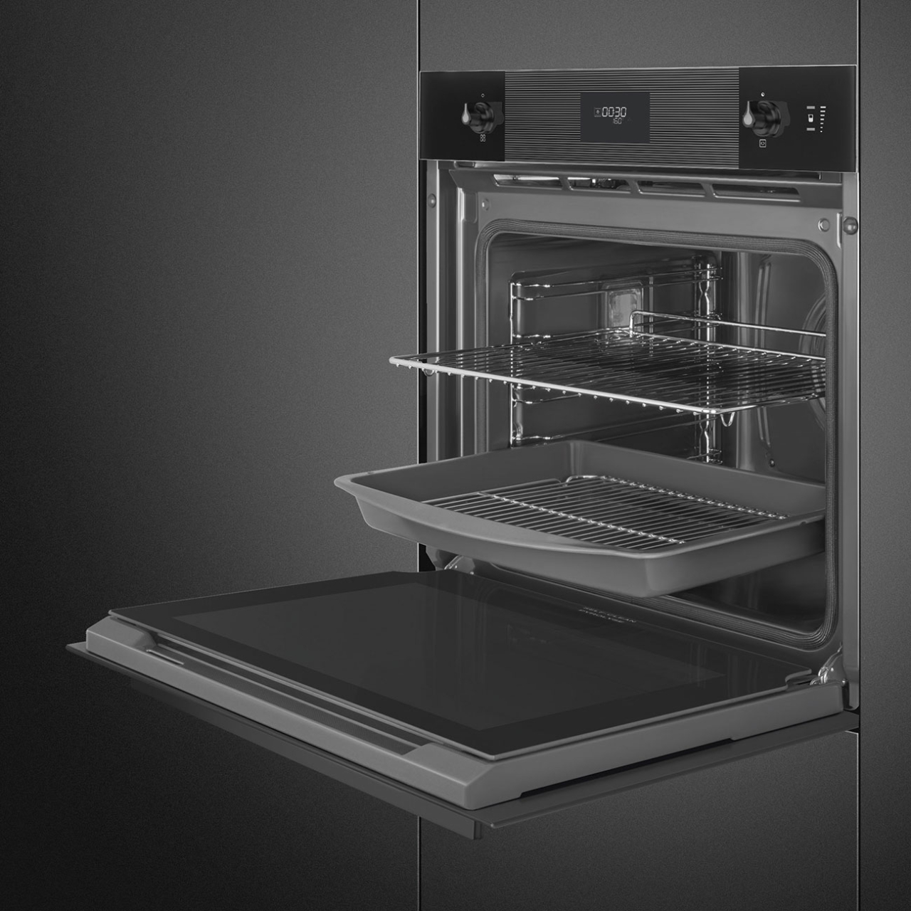 Cuptor incorporabil electric, Smeg Linea SOP6101S2B3, 60 cm, pirolitic [8]