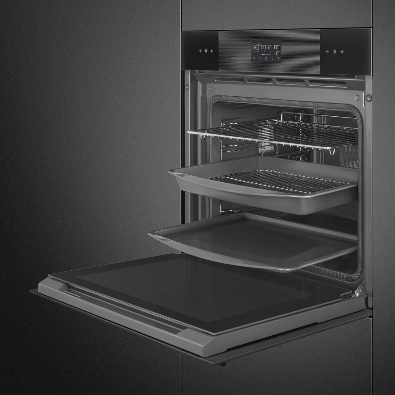 Cuptor incorporabil electric Smeg, Linea SOP6102S2PB3, 60 cm, pirolitic [9]