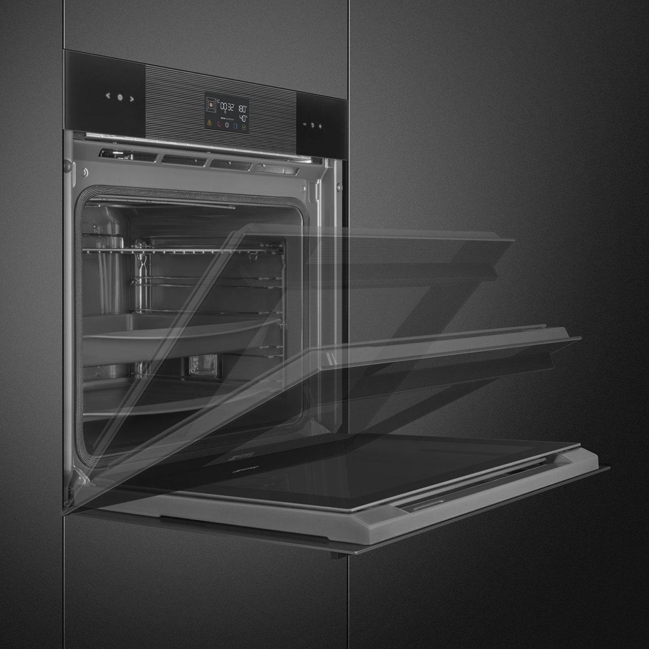 Cuptor incorporabil electric Smeg, Linea SOP6102S2PB3, 60 cm, pirolitic [5]