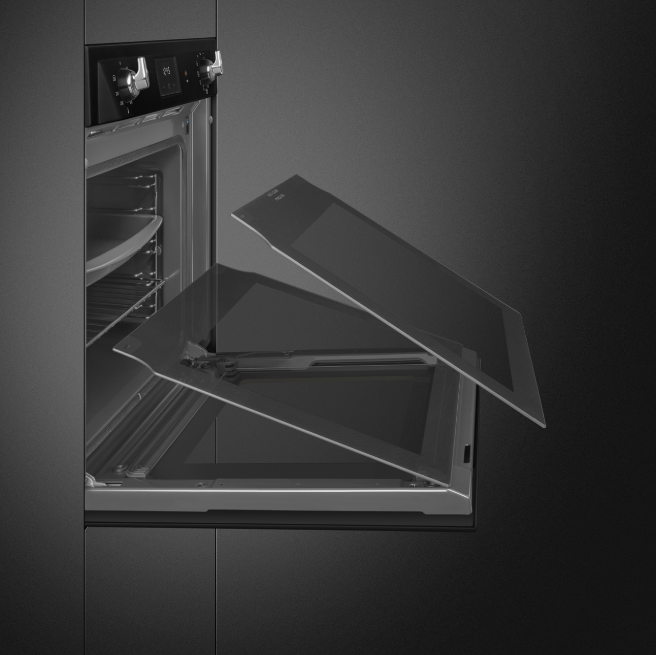 Cuptor incorporabil electric Smeg, Victoria SOP6900TN, 60 cm, negru, pirolitic [3]