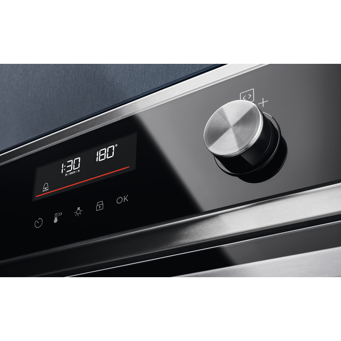 Cuptor incorporabil Electrolux EOD6P66X, Electric, Autocurățare pirolitică, Gătire cu abur SteamBake, Inox antiamprentă, Volum 72 L, Clasa energetică A+ [5]