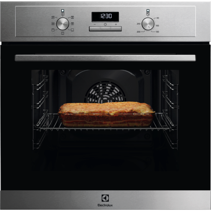 Cuptor incorporabil Electrolux EOH3H40BX, Electric, 65 l, Grill, Timer cu display electronic, Clasa A, Inox antiamprenta [1]