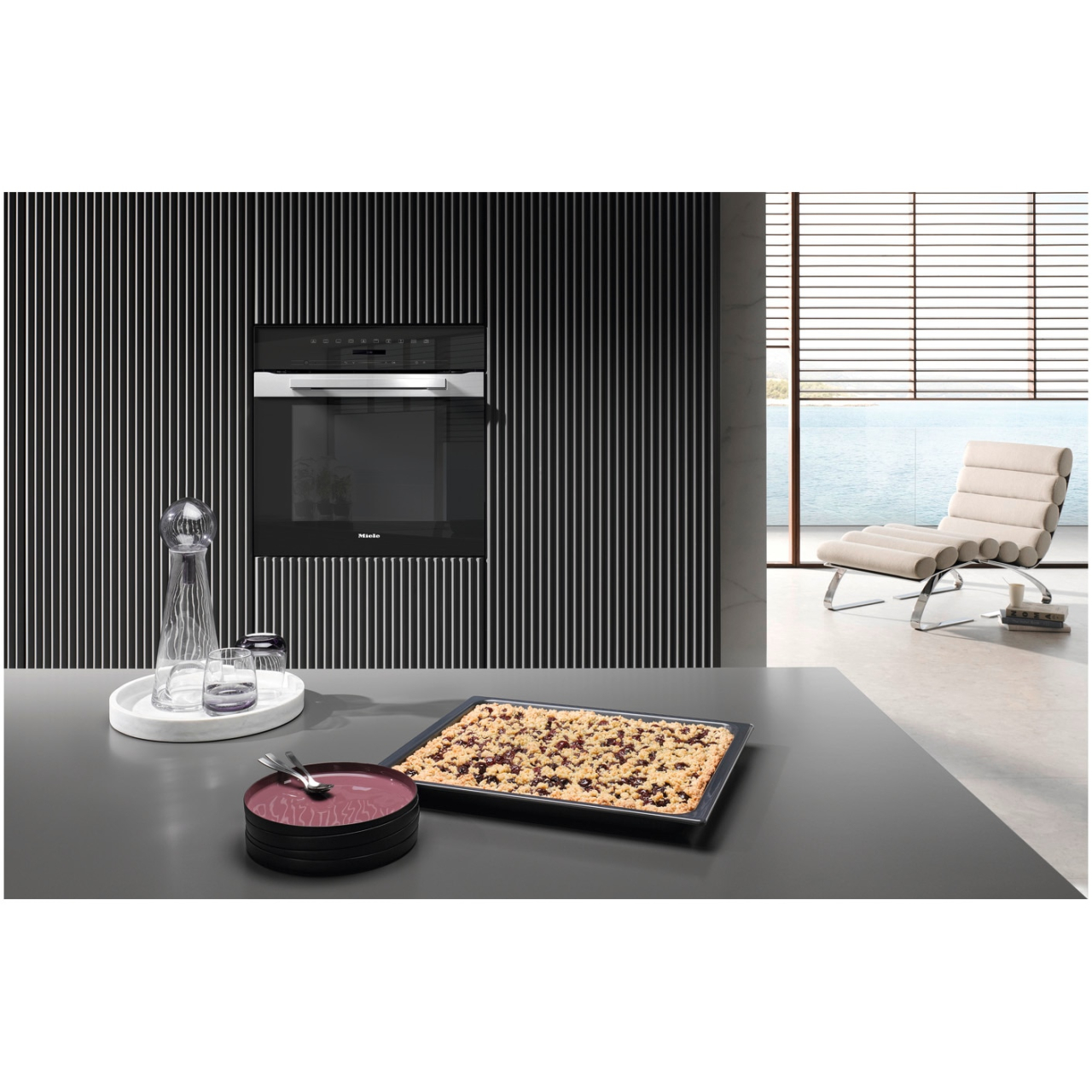 Cuptor incorporabil Miele H 7260 BP CulinArt Oţel inoxidabil/Clean Steel, Electric, Autocuratare pirolitica, 76 l, Clasa A+, DirectSensor S, FlexiClip, Grill, Timer, Negru [3]
