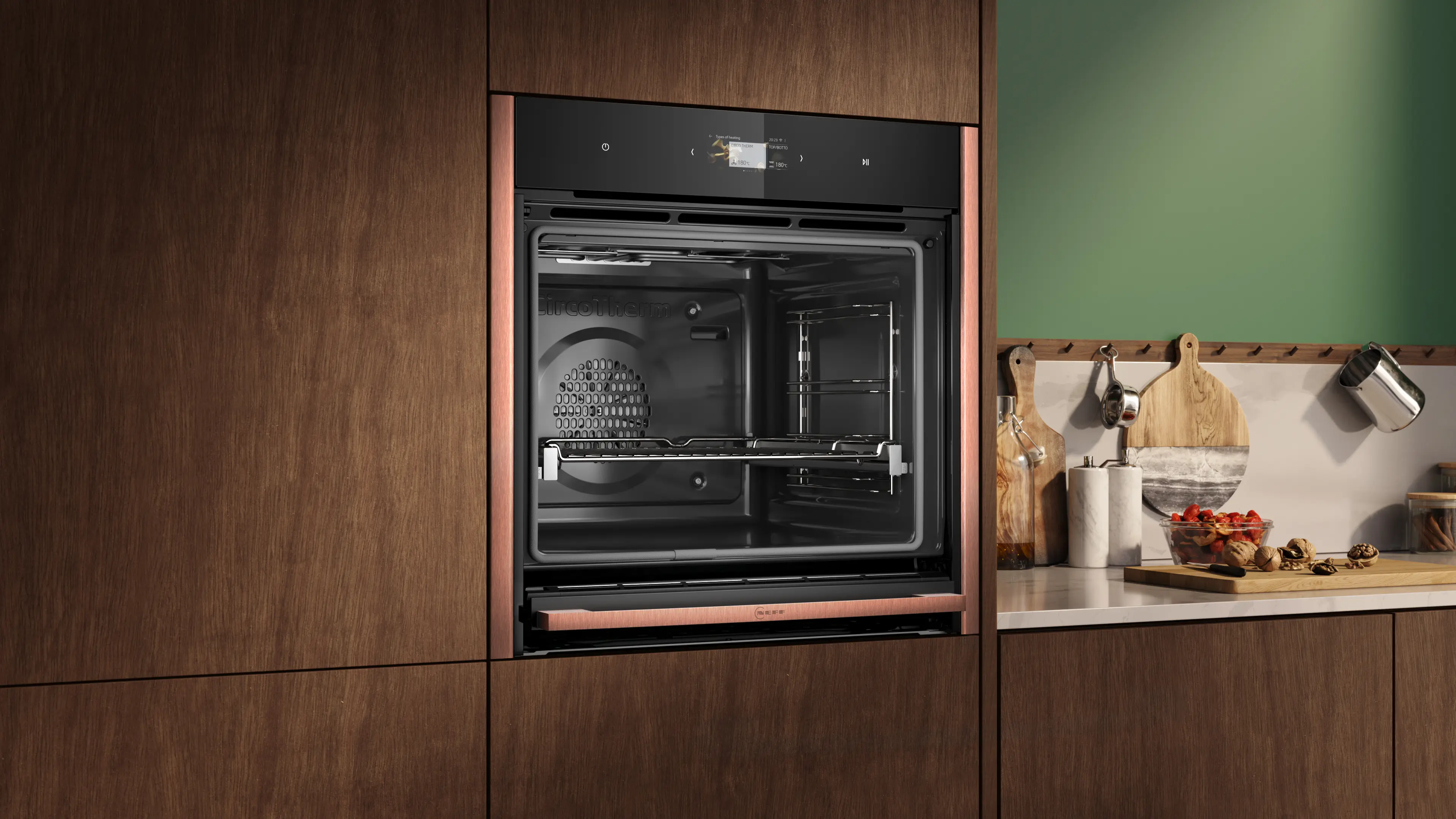 Cuptor încorporabil Neff B69CS7KY0, 60 cm, 71 l, autocurățare pirolitică + hidrolitică, Slide&Hide, TFT Full Touch 4.1”, Home Connect Wi-Fi, Clasă energetică A+, Negru [3]