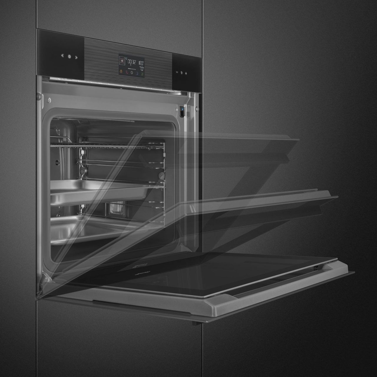 Cuptor incorporabil Smeg, SO6102S3PB3, 60 cm, Steam100 [4]