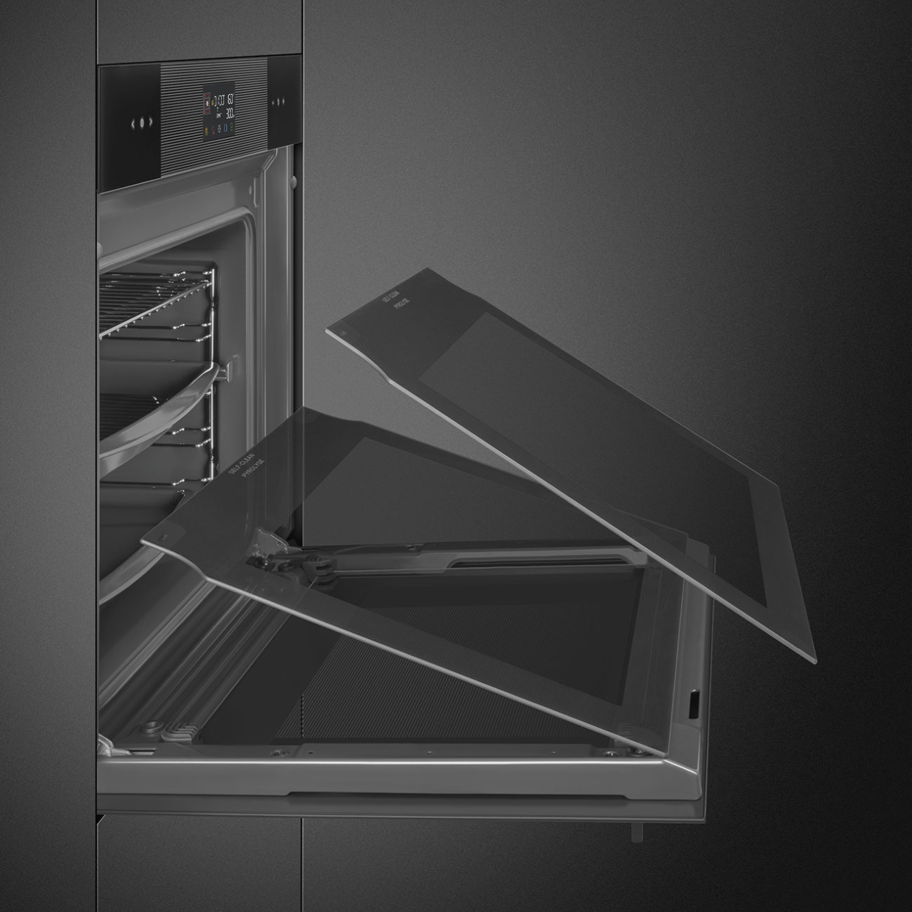 Cuptor incorporabil Smeg SO6102TB3, Electric, 68 L,termoventilatie, tehnologie de gatit Galileo, Vapor [2]