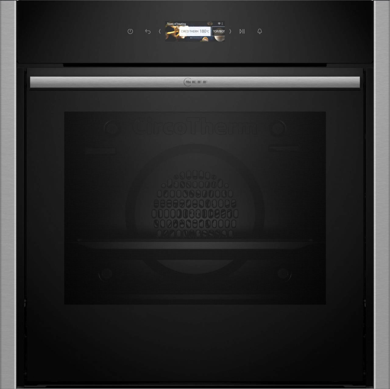 Cuptor multifuncțional Neff B54CR71N0, încorporabil, 60 x 60 cm, Stainless steel,Display TFT,Slide&Hide [1]