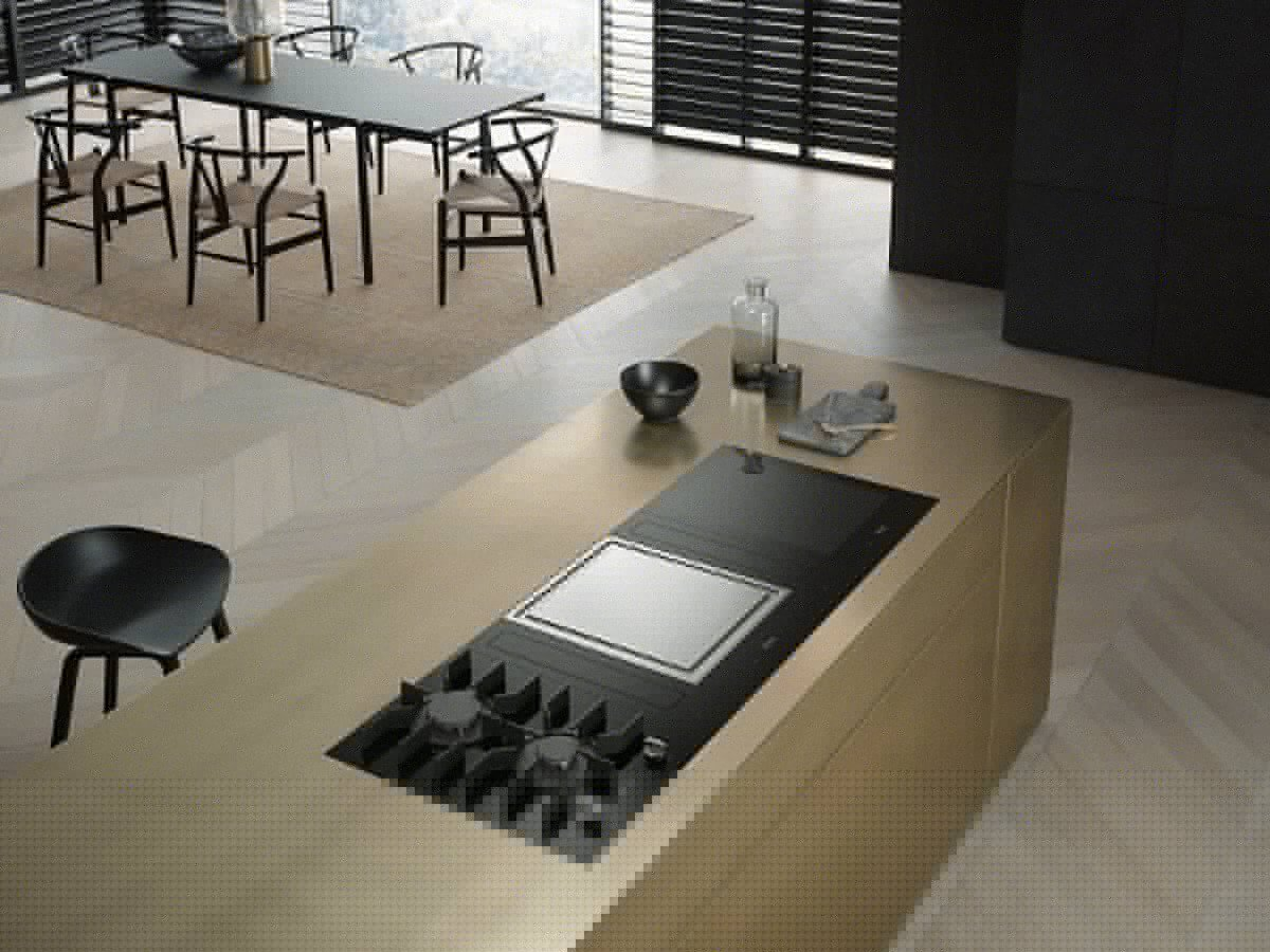Element incorporabil SmartLine Miele CS 7632 FL, cu Teppan Yaki cu inductie, 2 zone controlate separat, Functie pastrare la cald, Argintiu/Negru [2]