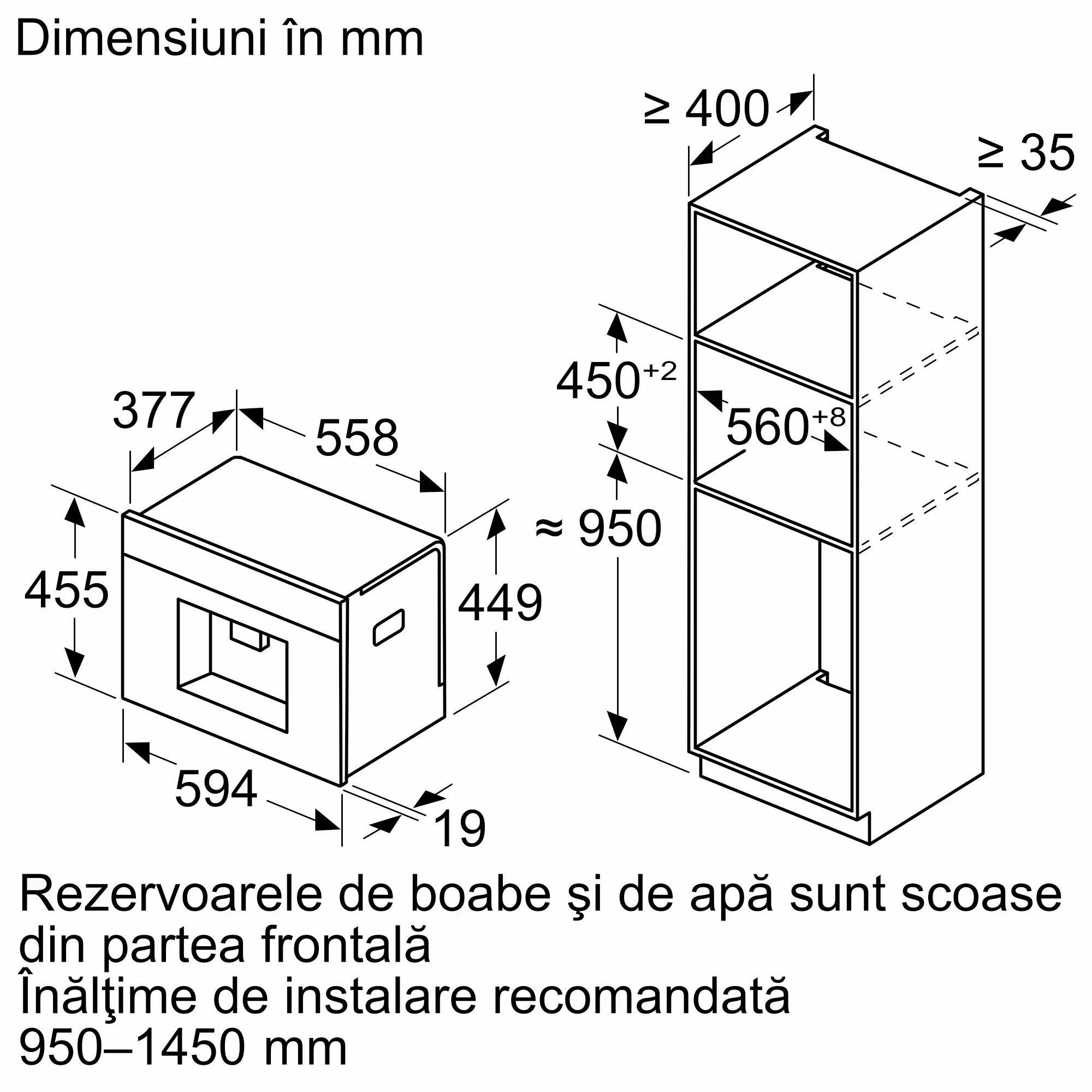 Espressor automat încorporabil, Bosch Seria 8, Negru [5]