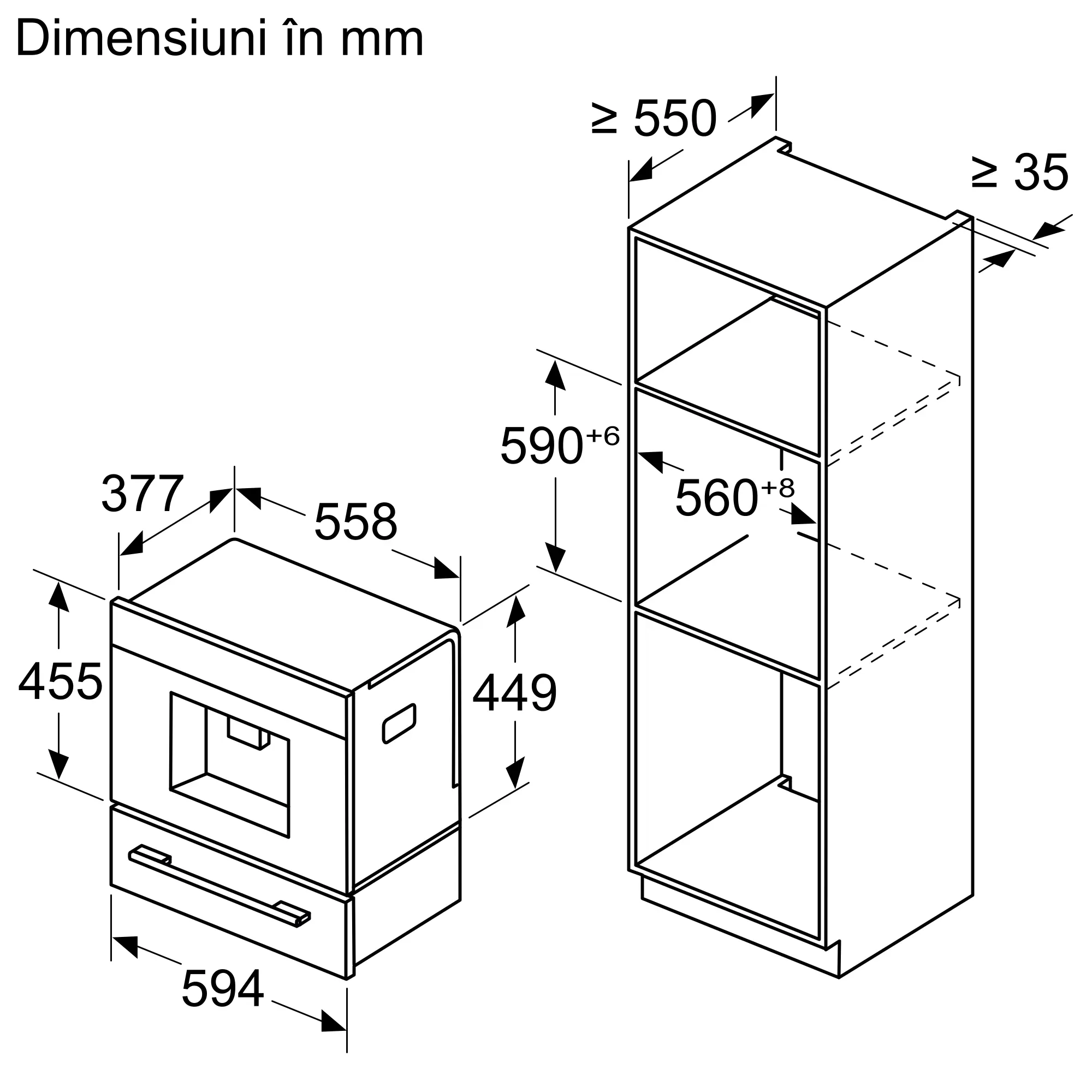 Espressor automat încorporabil, Bosch Seria 8, Negru [8]
