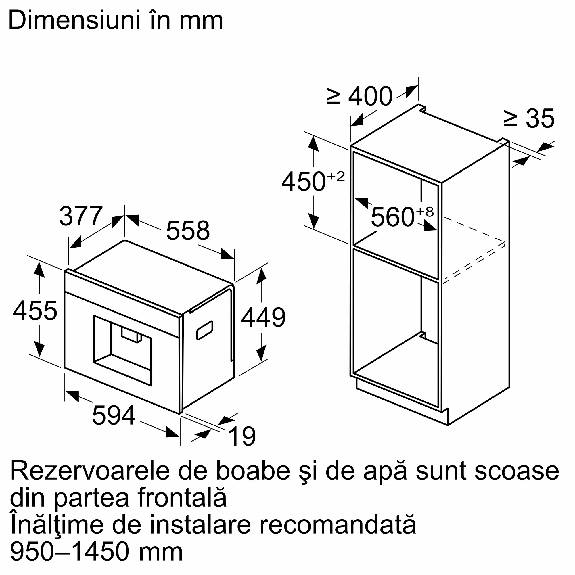 Espressor automat încorporabil, Bosch Seria 8, Negru [6]