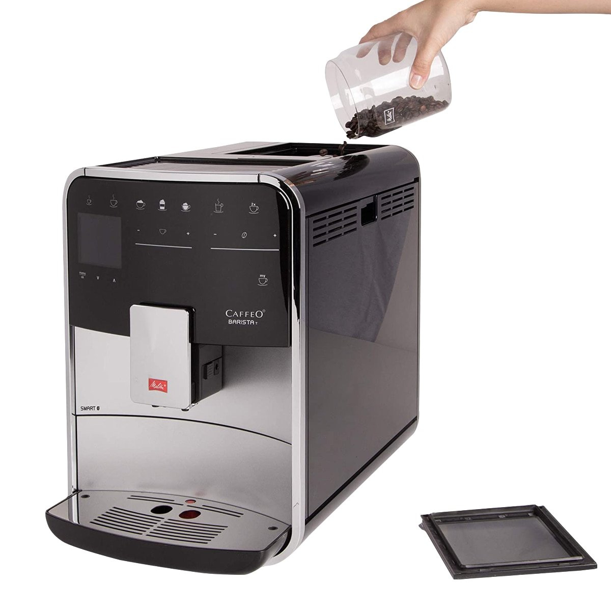 Espressor Automat Melitta® Barista T Smart F830-101, 15 Bari, LCD Touch, 18 specialitati , aplicatia Melitta Connect, recipient boabe 2 compartimente [3]