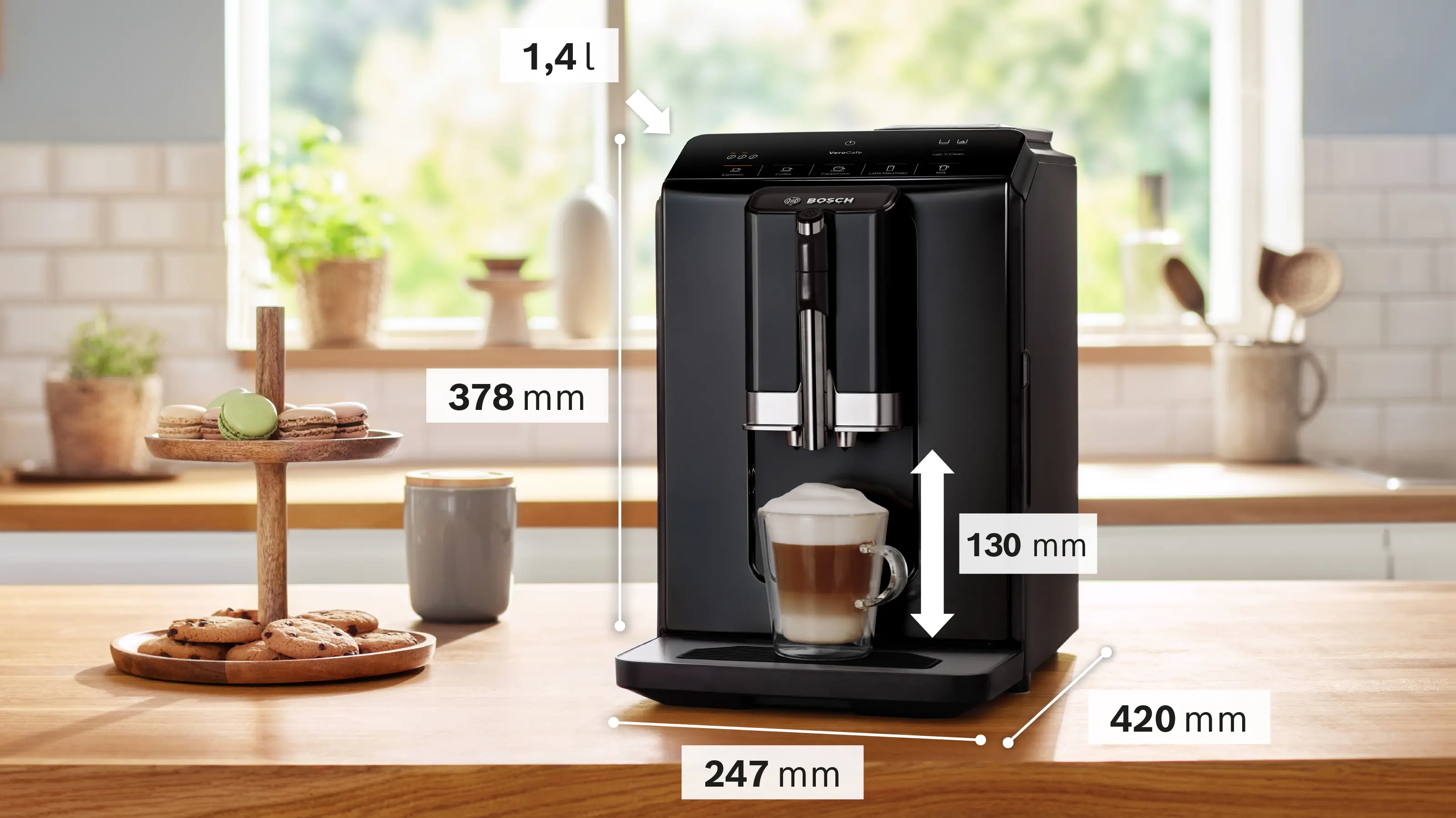Espressor automat VeroCafe, Bosch Seria 2, Piano Black [7]