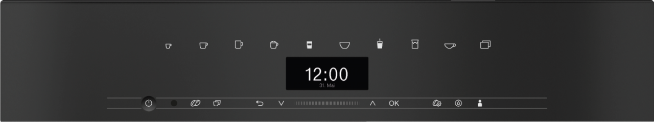 Espressor incorporabil Miele CVA 7440 Negru obsidian, recipient apa 2.7 l, recipient lapte 0.7 l, capacitate boabe cafea 600g, Negru [2]