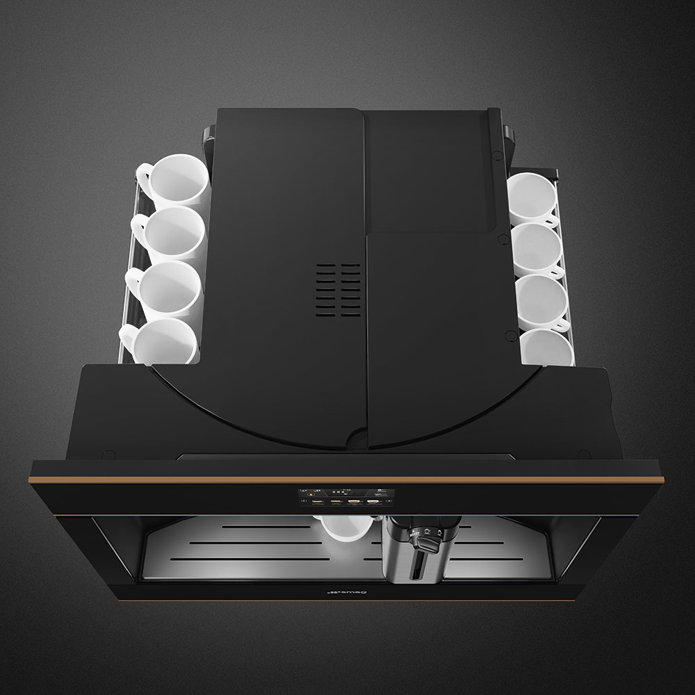 Espressor incorporabil SMEG Dolce Stil Novo, CMS4604NR, negru [6]