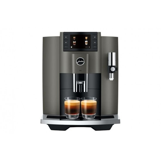 JURA  E8 Dark Inox (EC)– Espressor automat premium cu 17 specialitati de cafea si ecran color [1]