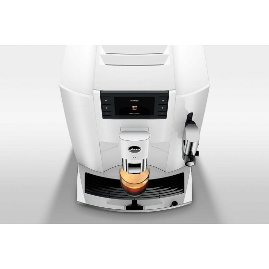 JURA  E8 Piano White (EC)– Espressor automat premium cu 17 specialitati de cafea si ecran color [4]
