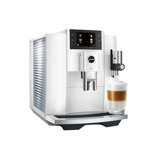 JURA  E8 Piano White (EC)– Espressor automat premium cu 17 specialitati de cafea si ecran color [7]