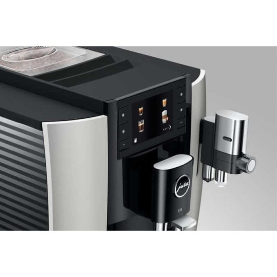 JURA E8 Platin  – Espressor automat premium cu 17 specialitati de cafea si ecran color [5]