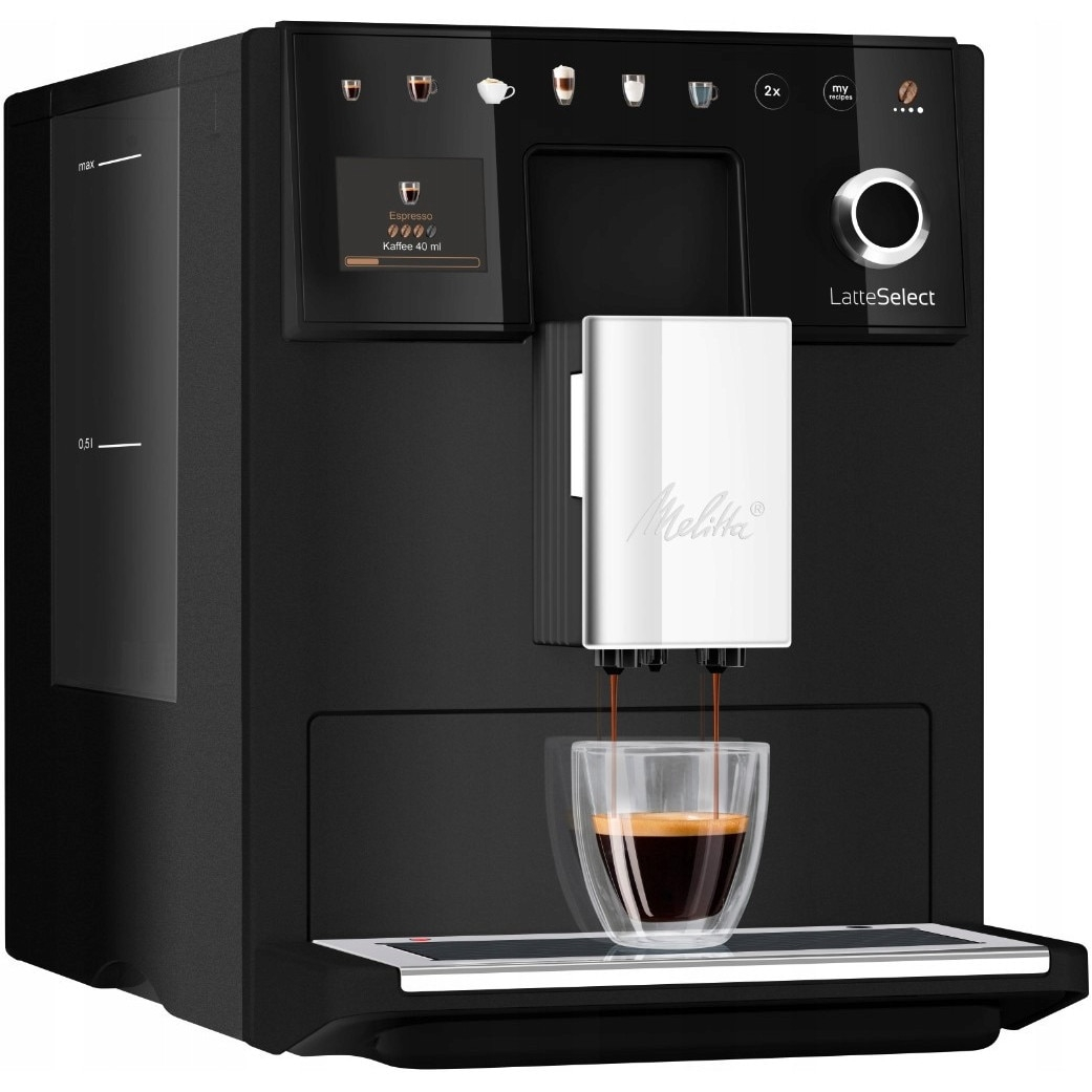 Espressor Melitta LatteSelect, 1400W, 15bar, negru, argintiu, 1.8l, [2]