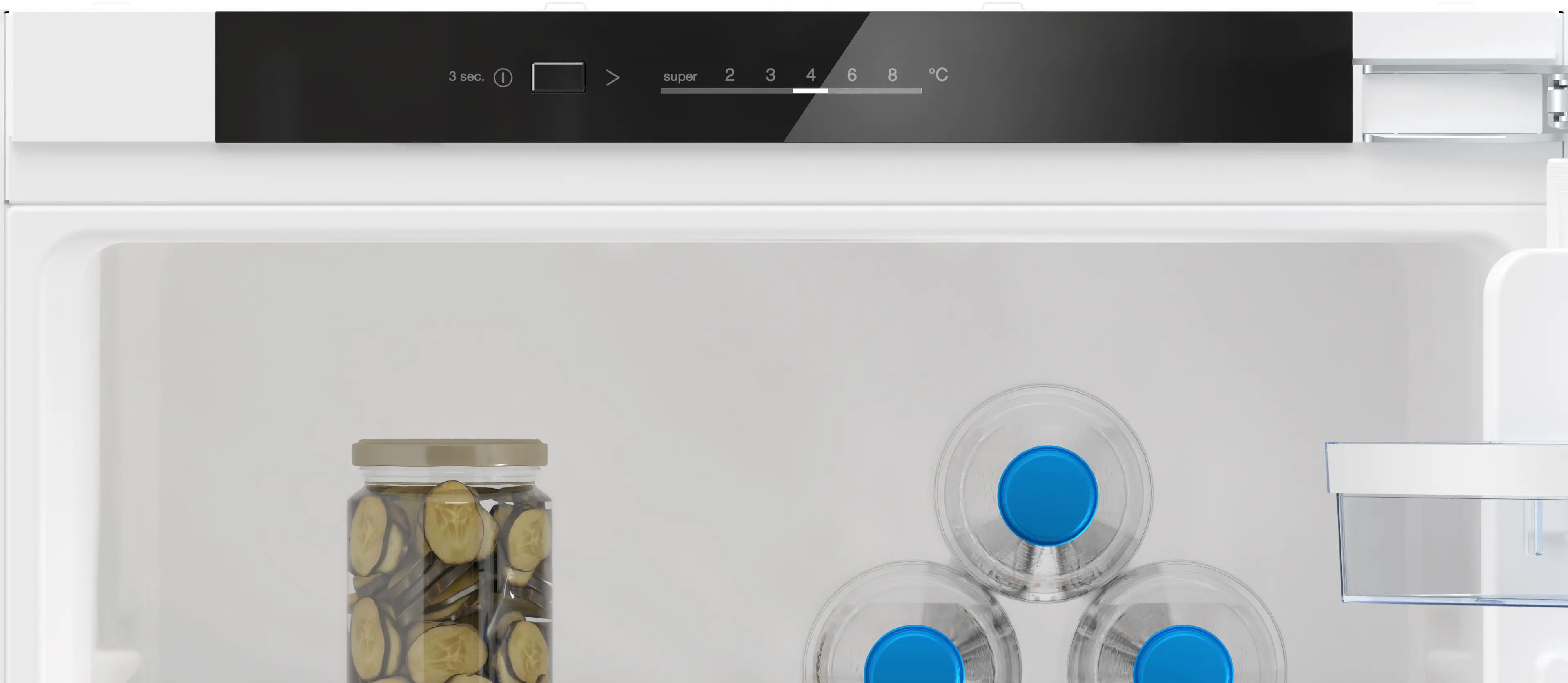 Frigider combină incorporabil NEFF KI5862FE0 N50, 267 L, Low Frost, Fresh Safe, Eco Air Flow, LED, 177 cm, alb [6]