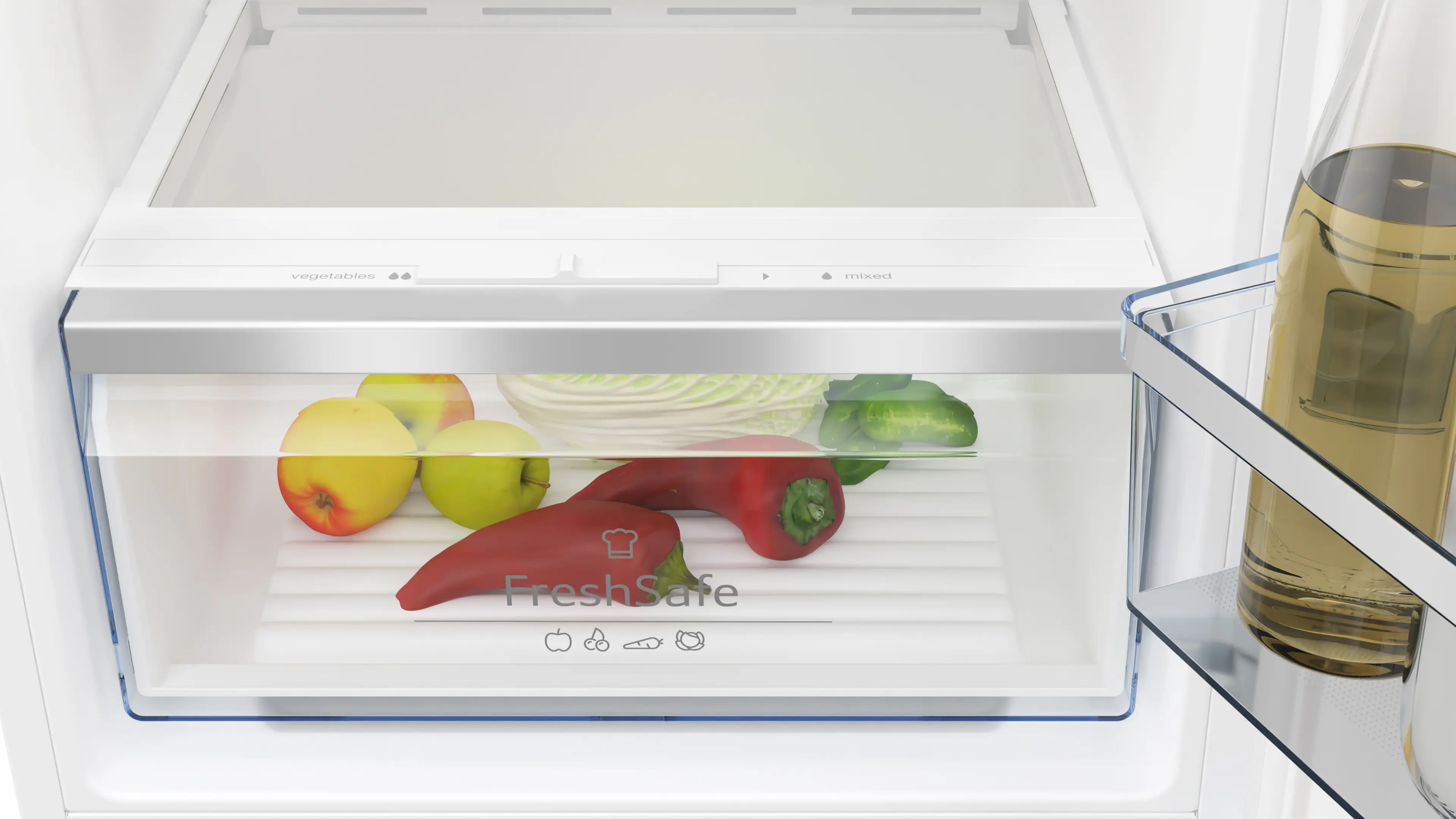 Frigider combină incorporabil NEFF KI5872FE0 N50, 270 L, Low Frost, Fresh Safe, Eco Air Flow, LED, 177 cm, alb [4]