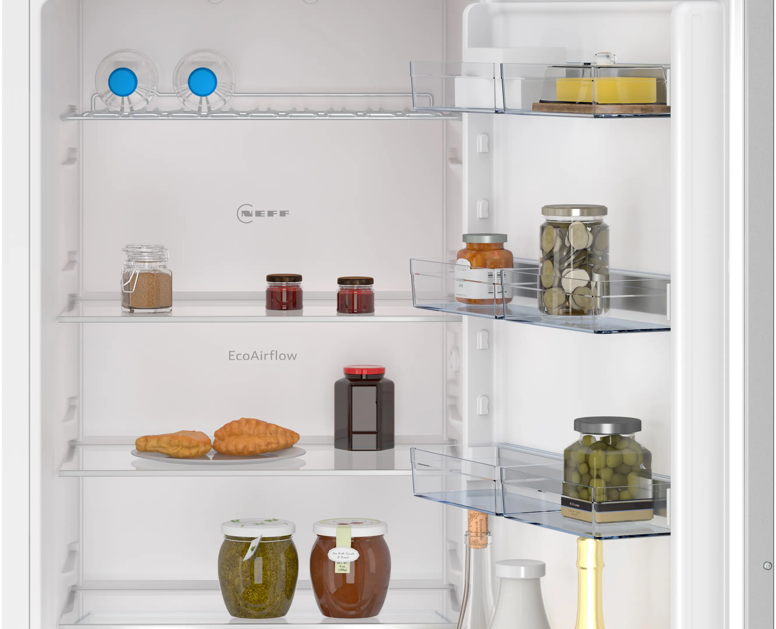 Frigider combină incorporabil NEFF KI7966FD0 N50, 290 L, No Frost, Fresh Safe, Eco Air Flow, 193 cm, alb [3]