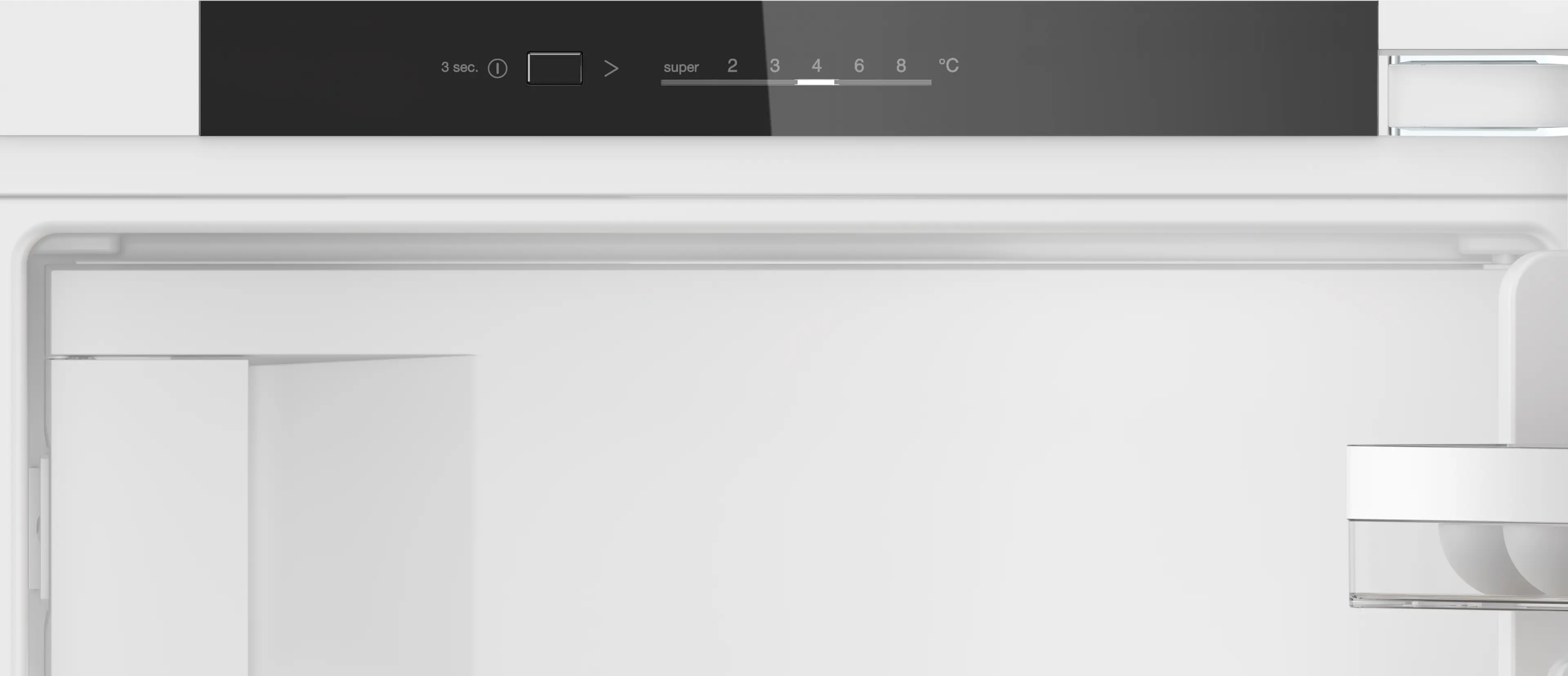 Frigider încorporabil cu compartiment de congelare integrat 87.4 x 54.1 cm, Bosch Seria 4, Balama plată, Alb [2]