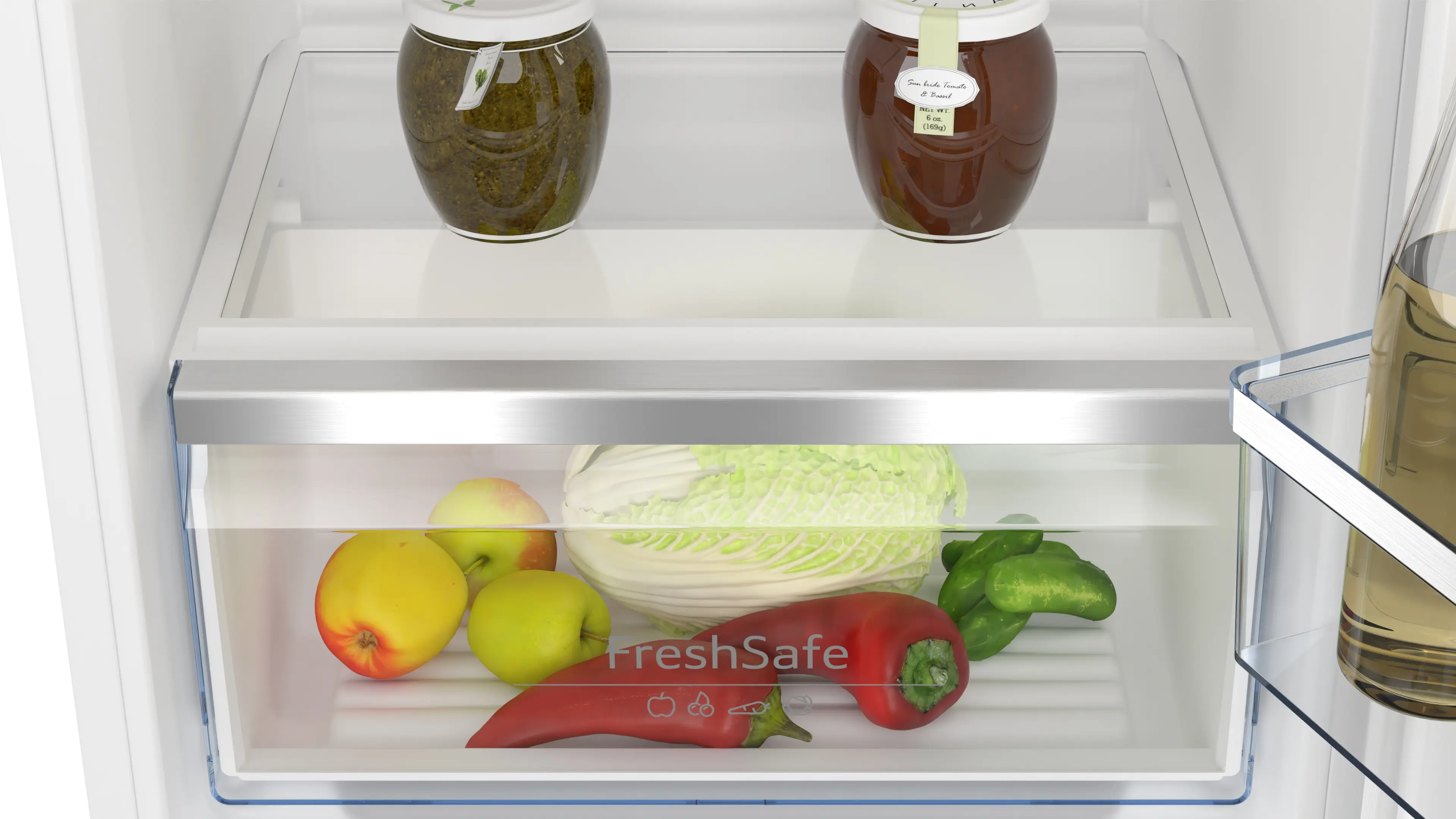 Frigider incorporabil NEFF KI1212FE0 N50, 136 L, Eco Air Flow, rafturi reglabile, LED, 88 cm, alb [4]