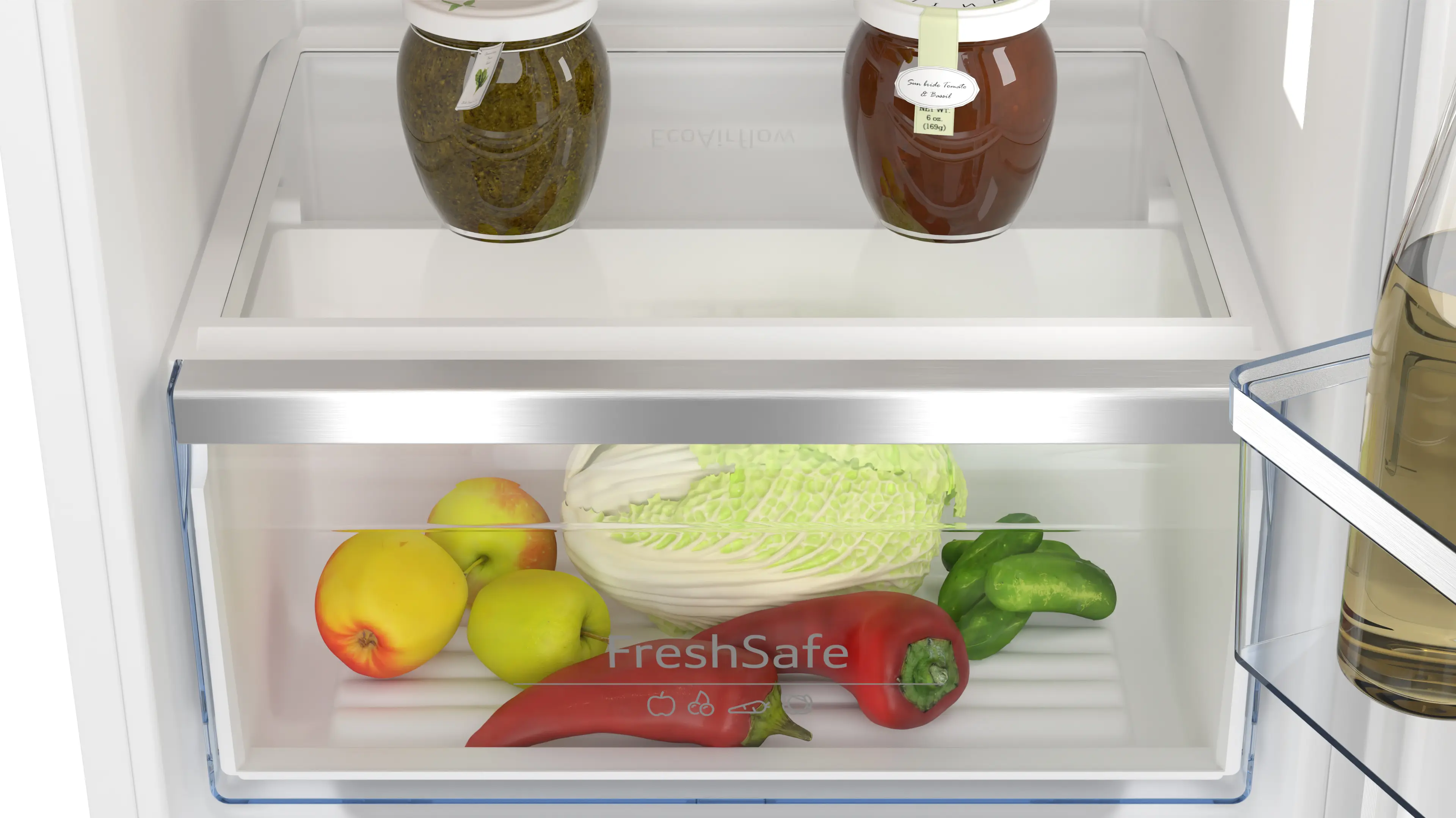 Frigider incorporabil NEFF KI2222FE0 N50, 119 L, compartiment congelator, Fresh Safe, Eco Air Flow, LED, 88 cm, alb [3]