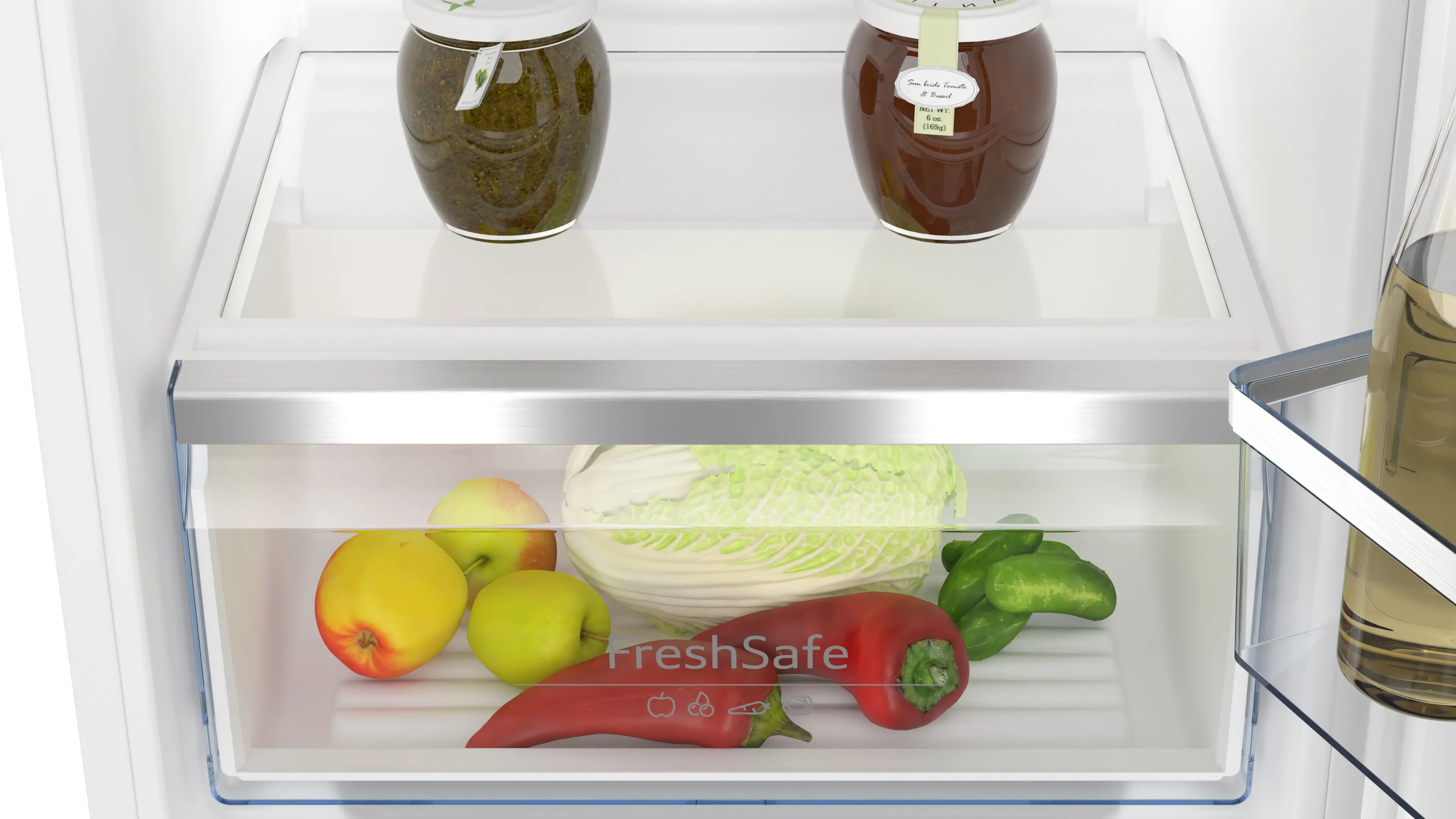 Frigider incorporabil NEFF KI2422FE0 N50, 187 L, compartiment congelator, Fresh Safe, Super Cooling, LED, 122 cm, alb [4]