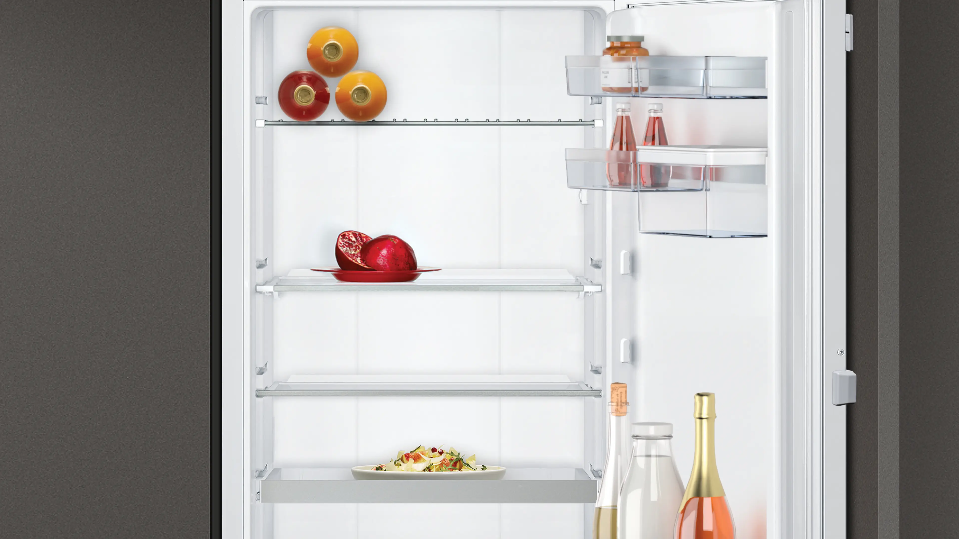 Frigider incorporabil NEFF KI8516DE0 N90, 220 L, Fresh Safe 3, EasyAccess Shelf, Soft Close, 140 cm, alb [3]