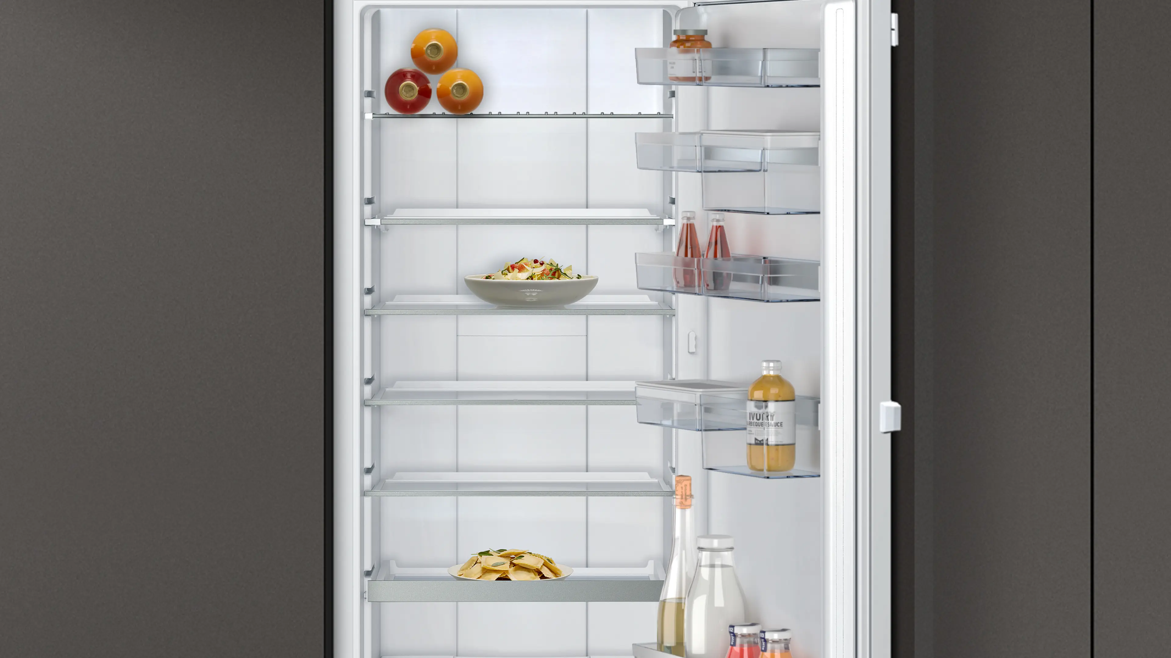 Frigider incorporabil NEFF KI8816DE1 N90, 289 L, Fresh Safe 3, Soft Close, Super Cooling, 177 cm, alb [3]
